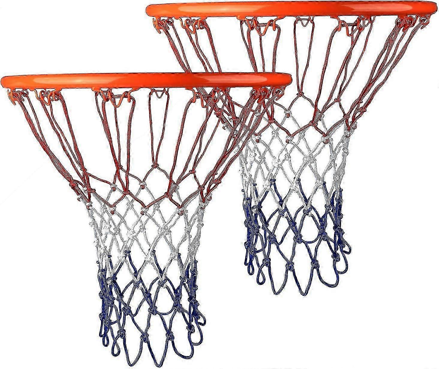 Basketbal Netto 2 PCS Netto Voor Basketbal Heavy Duty Dik Netto Binnen Buiten Basketbal Net-QJWL