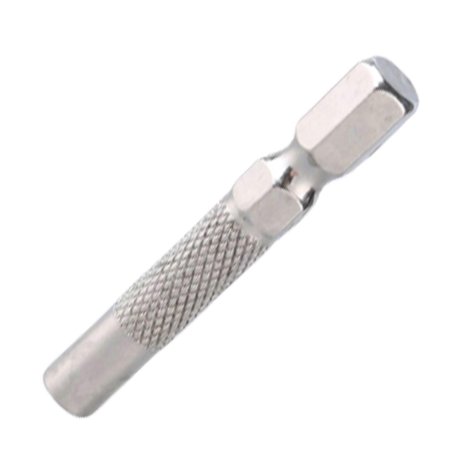 6.35mm 1/4" Hex Shank Insert Bit Adapter Silver Steel Screwdriver Adapter Hand Tool Multicolor