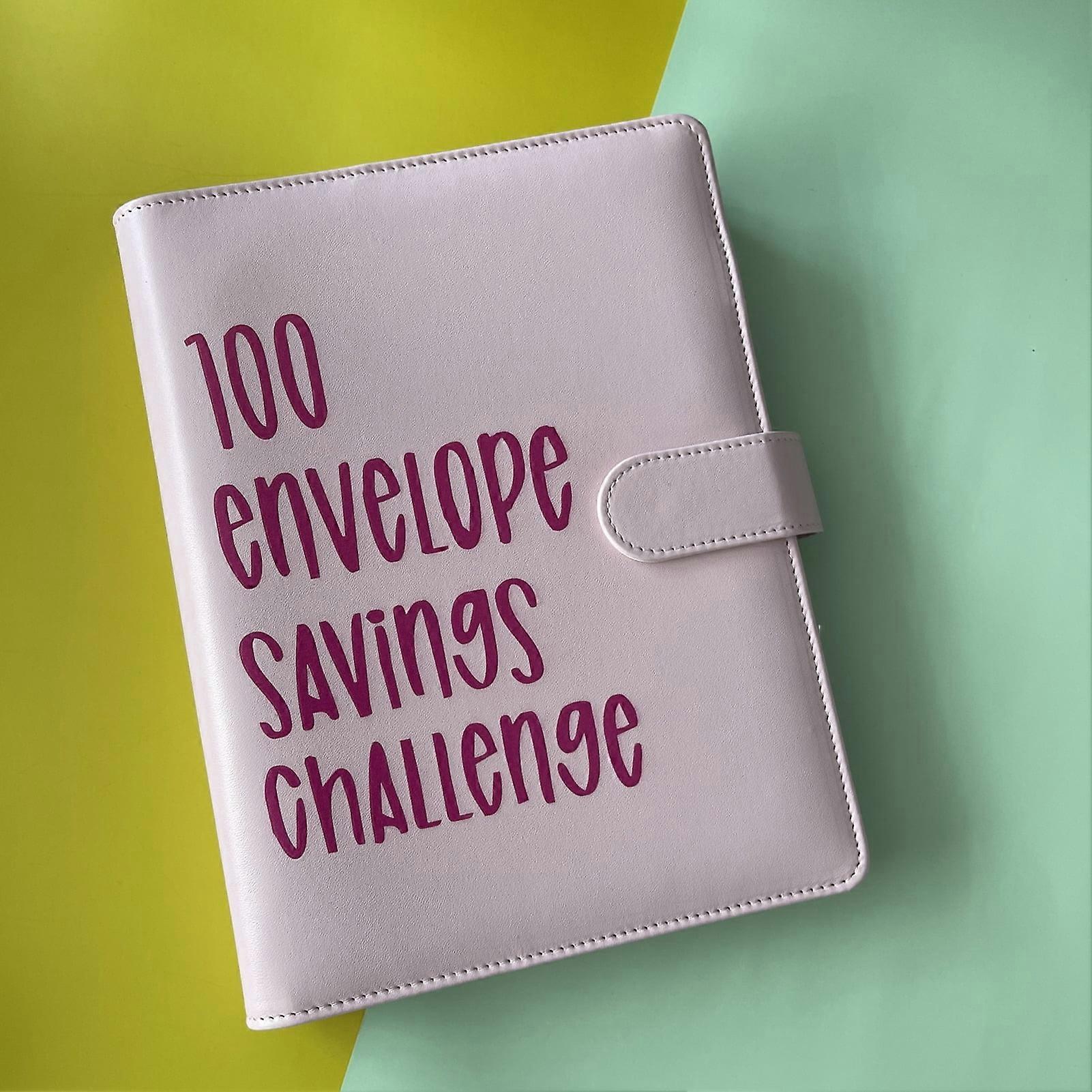 Hariumiu Binder Book Envelope Challenge Binder Durable Portable Notebook for Home Vacations