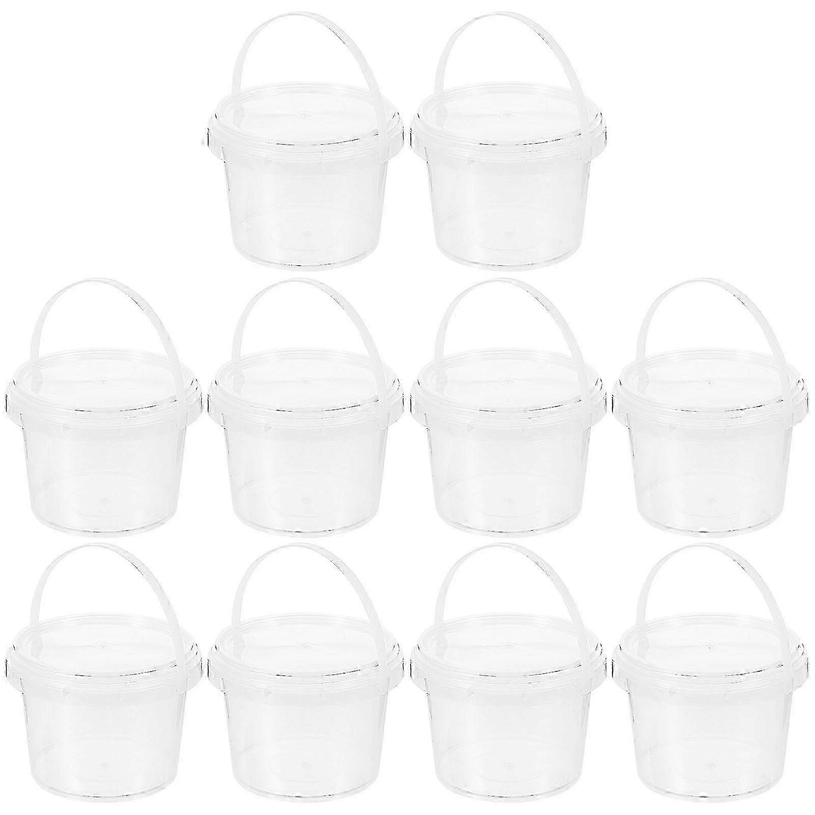e 10Pcs Dustproof Moisture-proof Storage Bucket Food Storage Bucket for Home