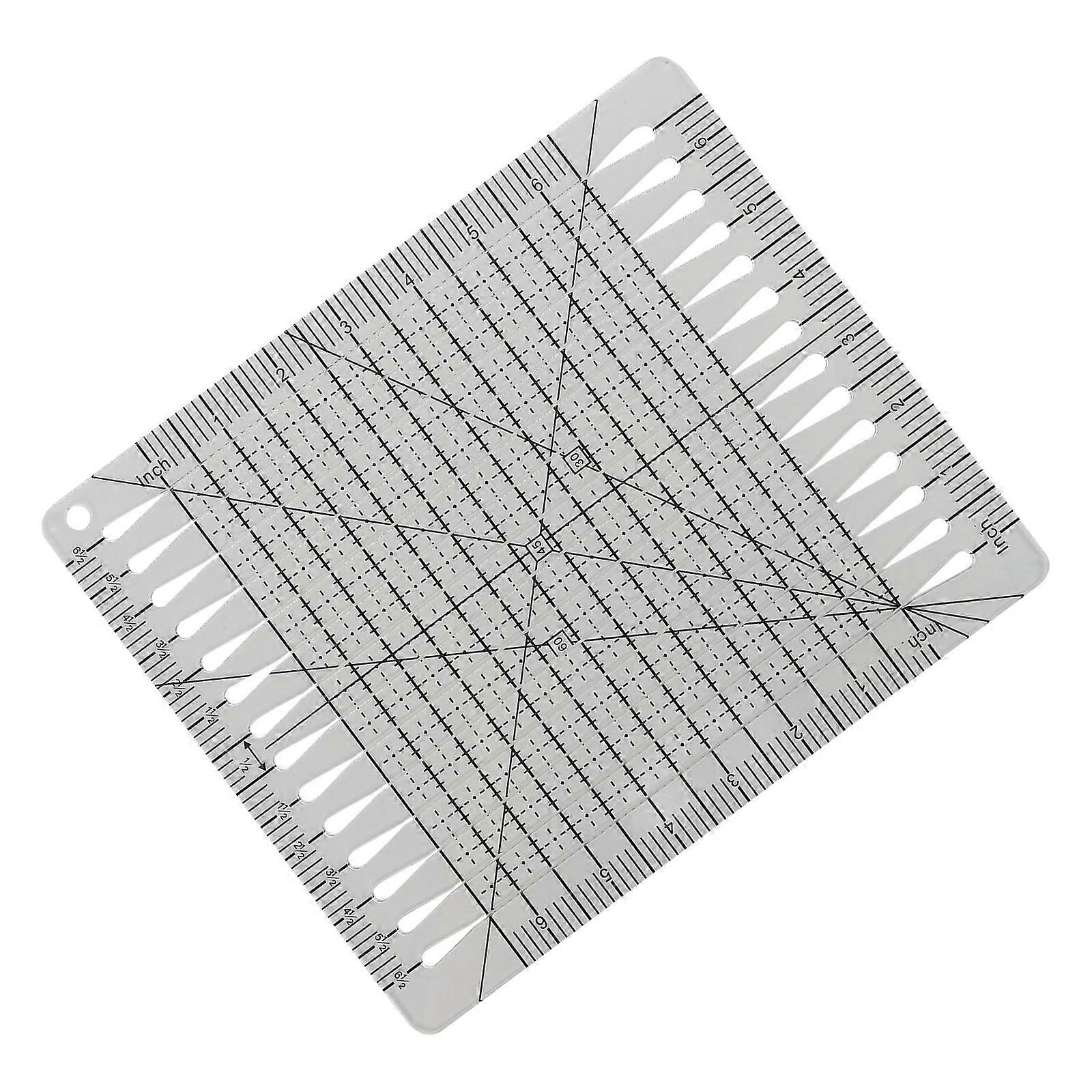 Clear Measuring Ruler Quilting Ruler High Precision Measurement Tool For DIY Projects 1Set