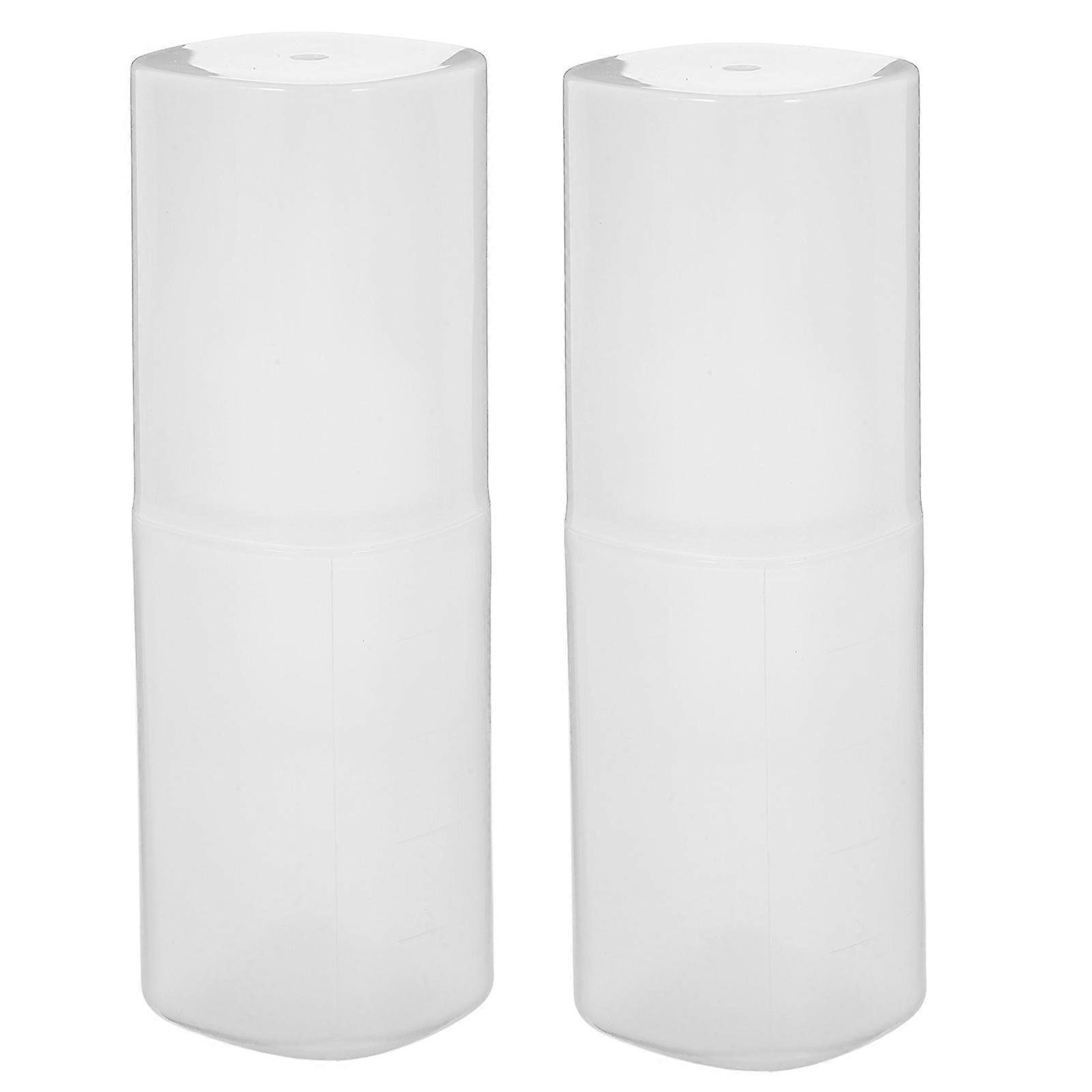 Reusable Portable Sauce Bottles for Kitchen 2pcs Transparent PP Material Simplify Cooking Experience