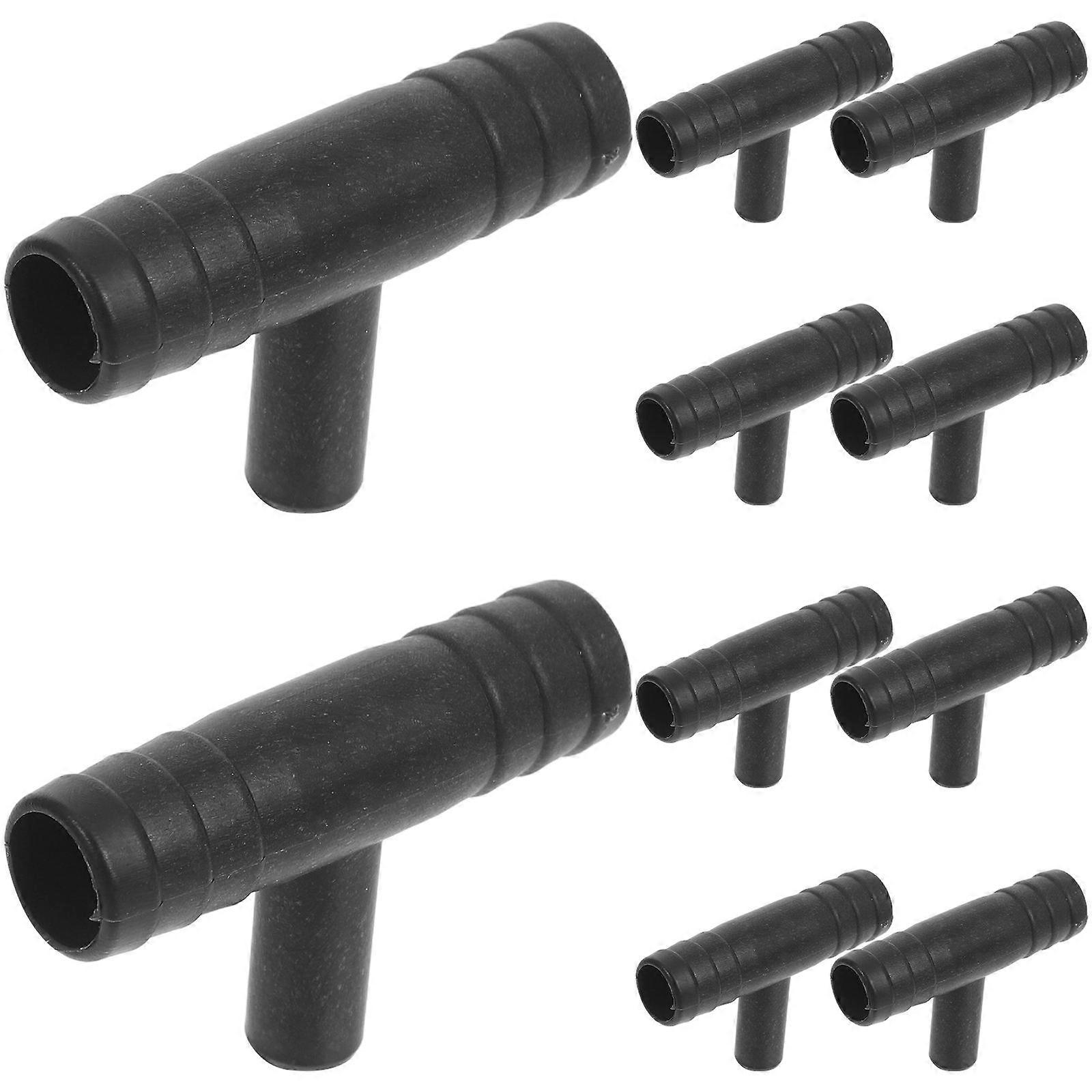 Water Fountain T Shaped Connector for Desktop Use 10Pcs Set