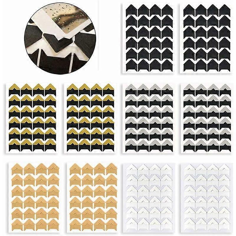 用于照片角、相册、旅行日记、回忆簿或乳制品的自粘贴纸（240 张，多色）