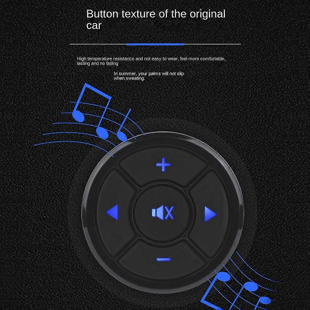 2PCS Car Steering Wheel Control Key Smart Wireless Remote Control Button for Car Navigation DVD Steering Control