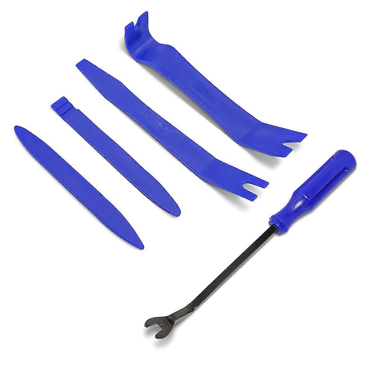 5PCS Car Trim Removal Tool Kit, No Scratch Plastic Pry Tools Set for Interior Panel and Clip Fastener