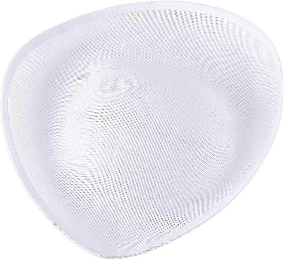 Fascinators Hats Base Teardrop Breathable Hat Base White Cloth Cocktai Millinery Sinamay Saucer Upturned Brim Hat Making Bases Craft for Women Wedding