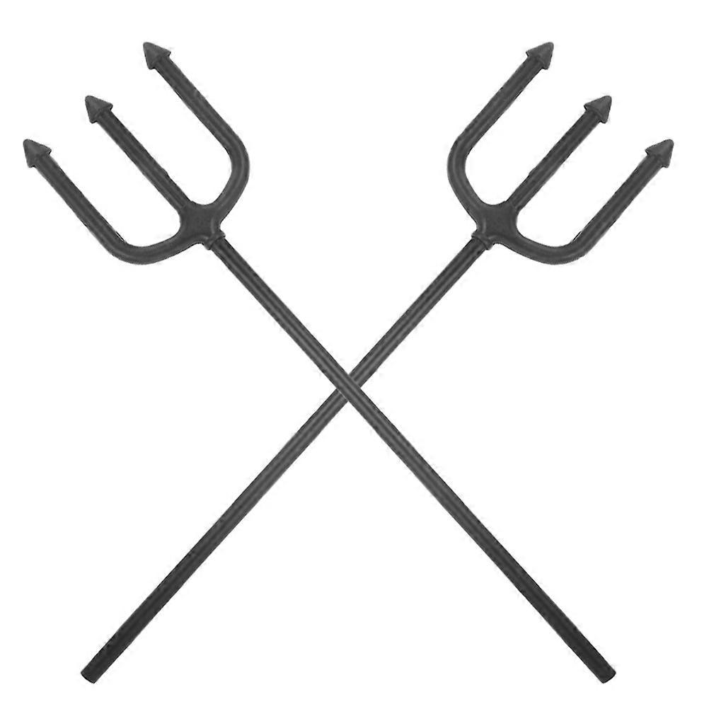 Cosplay Demon Fork Plastic Prop for Festival Activities 2Pcs