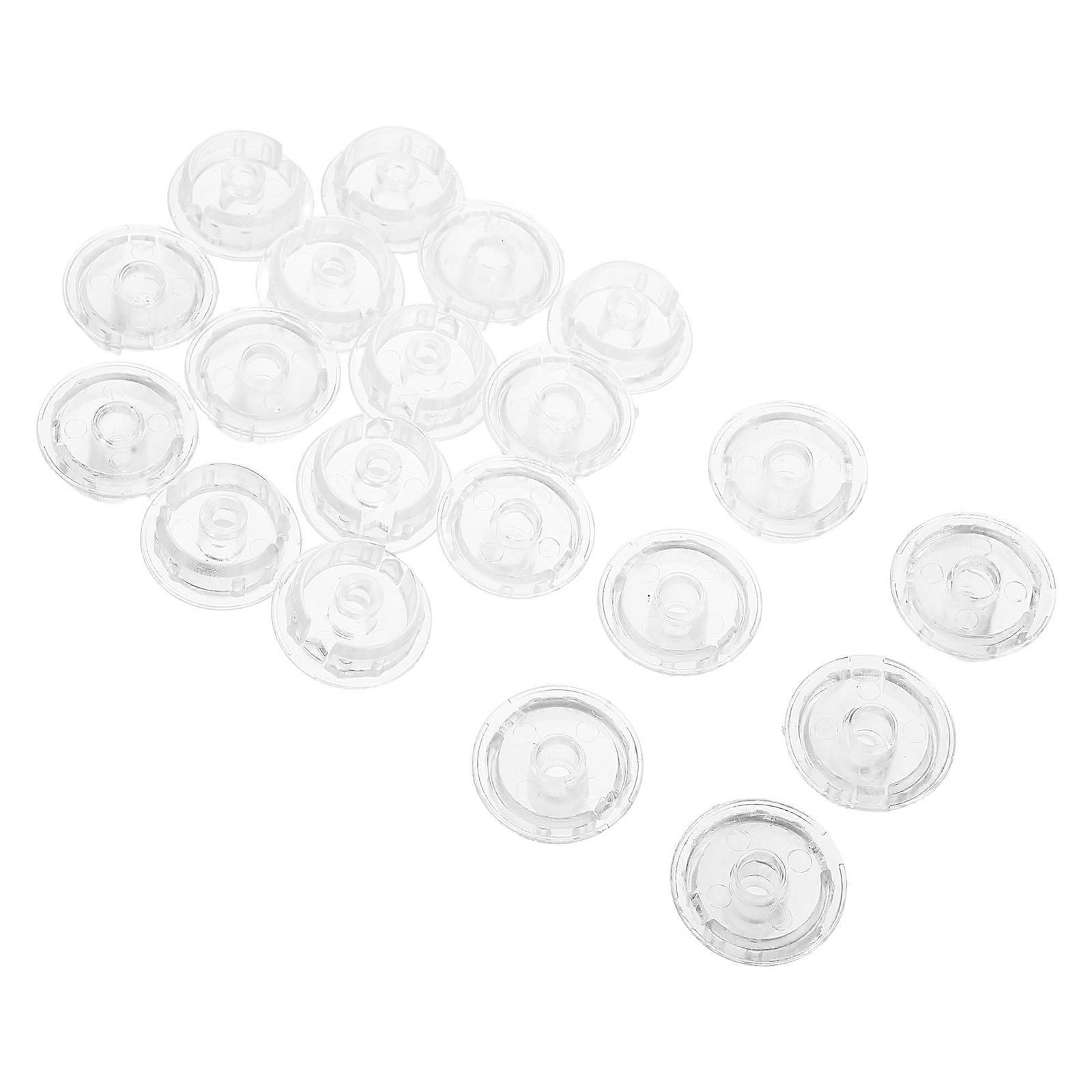 Blind Bottom Rail Plug Accessories Transparent Plastic 20Pcs for Blinds