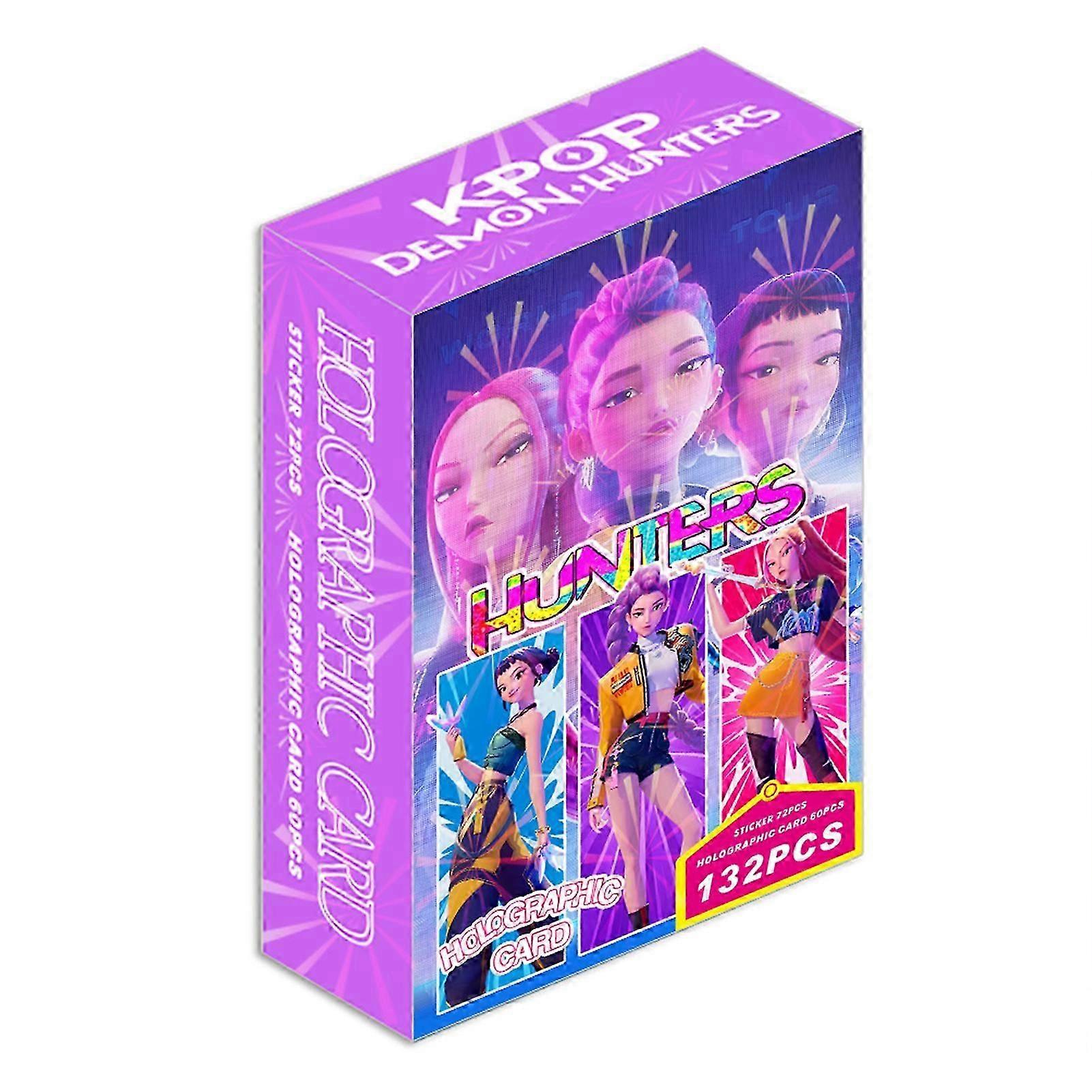 132 Pcs K-Pop Demon Hunters Flashcards- Korean Idol Devil Hunter Game Toy Collection Gift Party Favors Lomo Card Pack