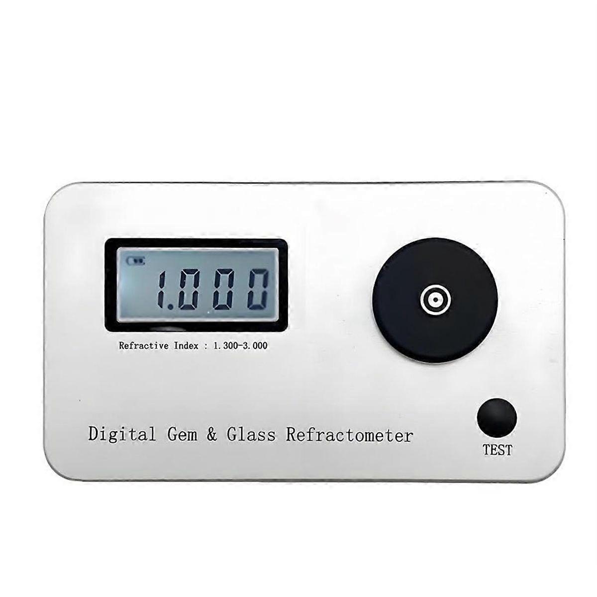 Gemstone Refractometer, Jewelry Tester Identification Tools, Refractive Index 1.300-3.000, with LCD Screens, for Jewelry