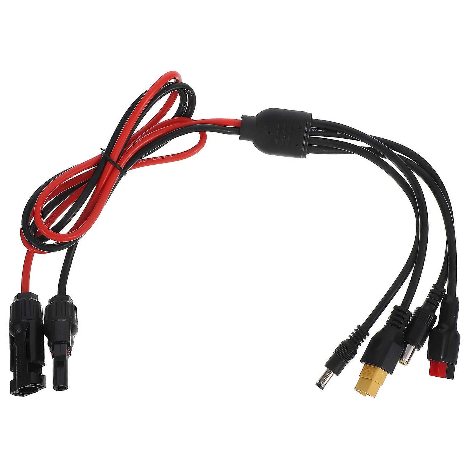 to DC Extension Cable for Solar Panel Hookup 1 Set Suitable for RV Caravan Connections Durable Cable for Flow