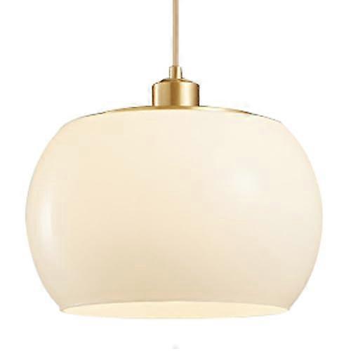 E26 Base Glass Pendant Light with Handcrafted Shade, Adjustable Ceiling Light for Living Room