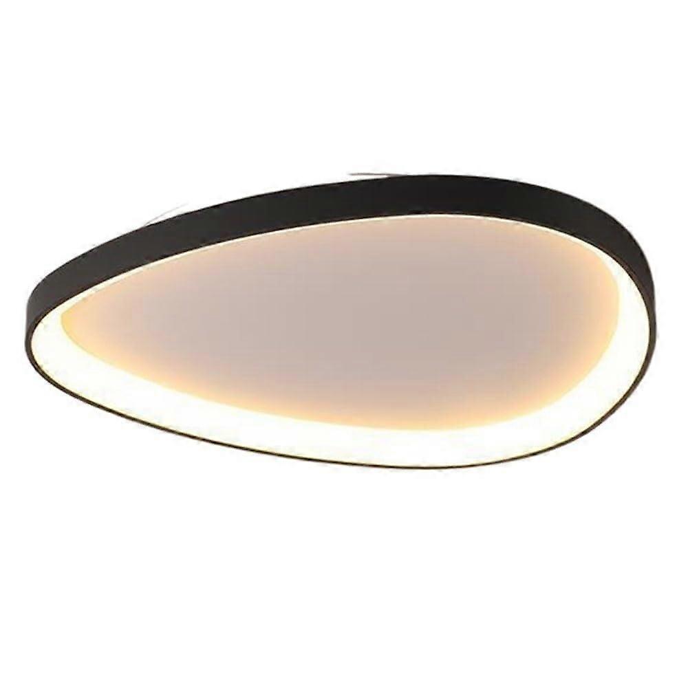 Modern Dimmable LED Ceiling Light Flush Mount with Remote, Adjustable Brightness and Color, 60cm