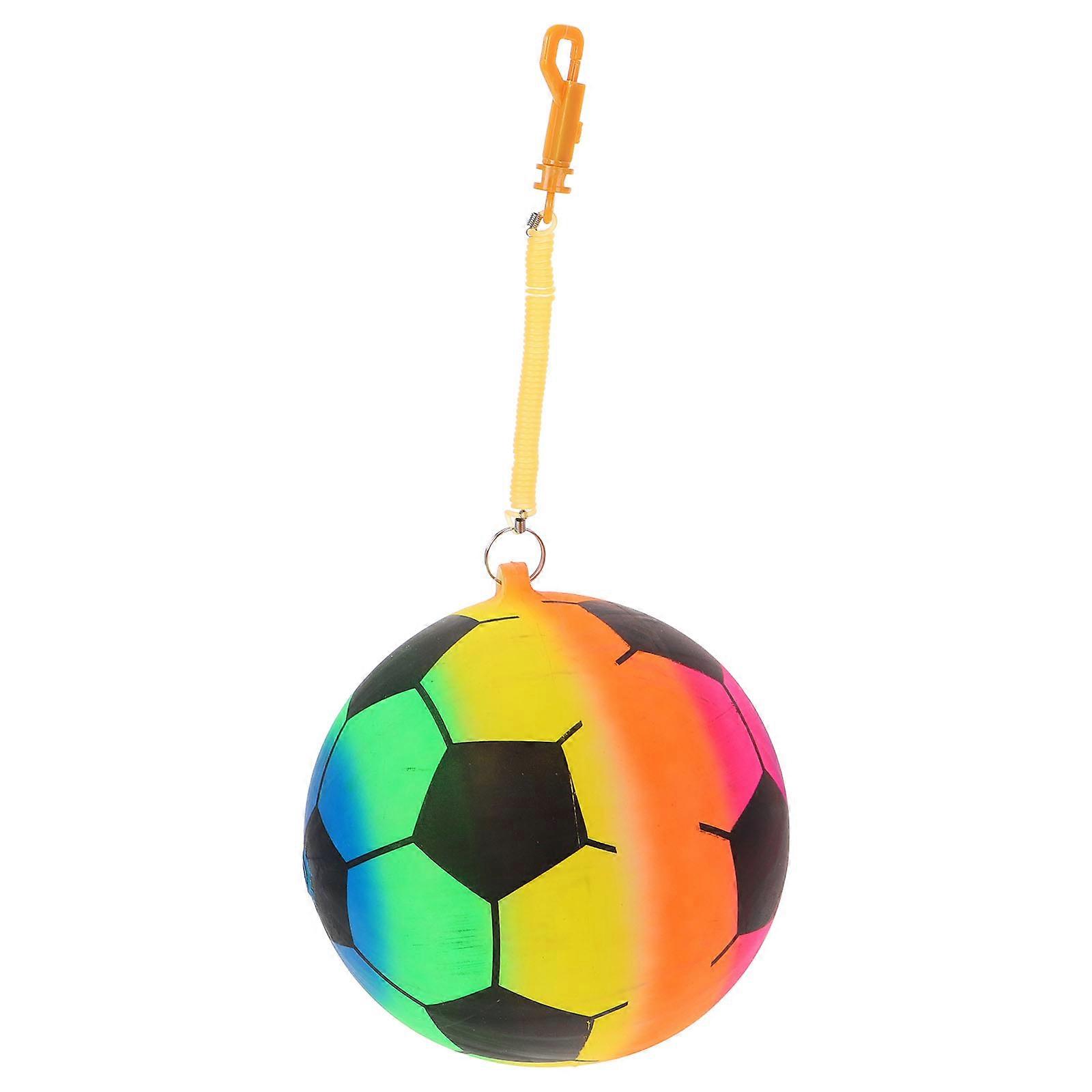 Small Soccer Ball for Sport Inflatable with Spring Rope Chain