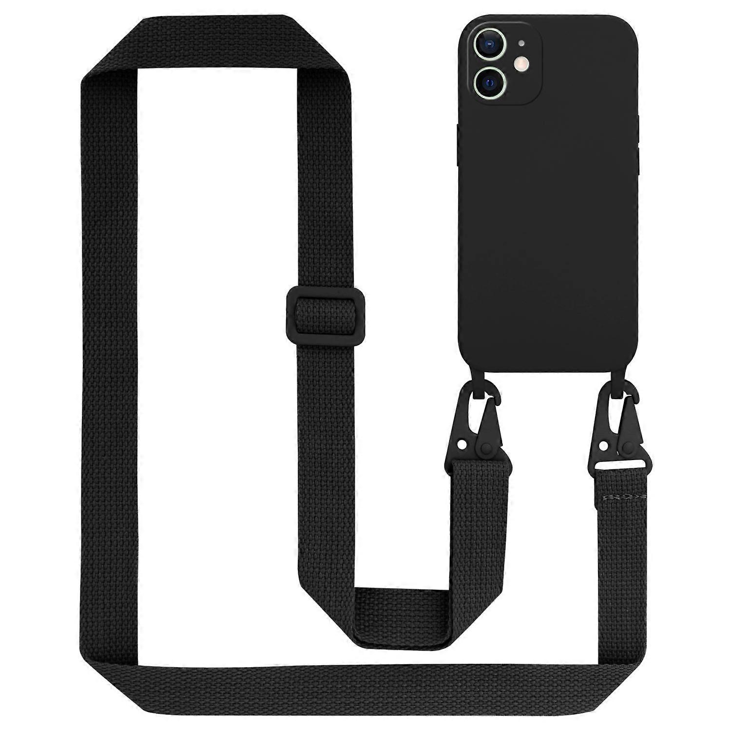 Phone Case for iPhone 12 MINI Silicone Protective Case with Length Adjustable Cord
