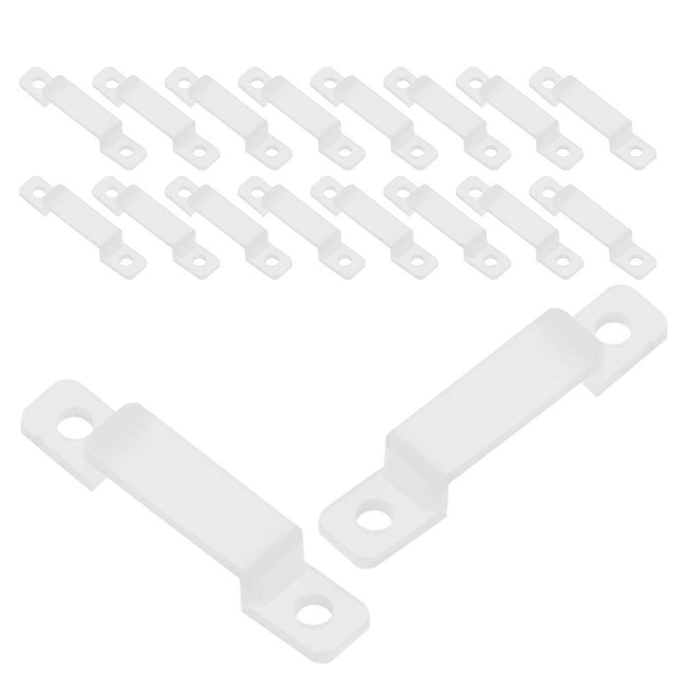 LED Strip Lights Fixing Clips for Durable Hold 100Pcs Transparent Silicone