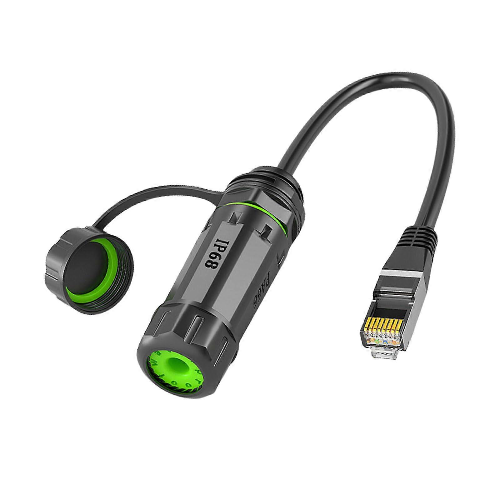 RJ45 Coupler Connectors Cat6 Ethernet Cable Extender Dustproof 25cm  Speed Data Transfer