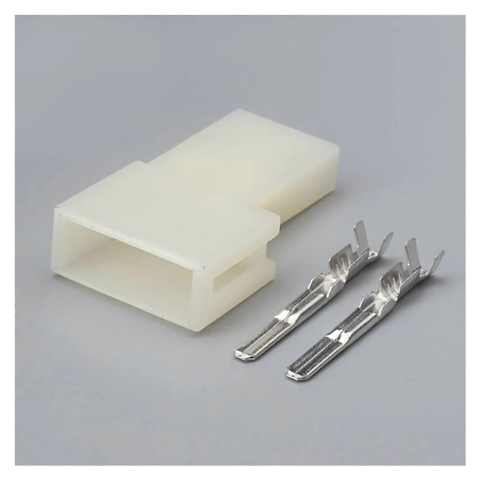 50 Sets 2 Pin Automotive Wire Connector DJ70223 Durable Car Electrical Plug with Terminals