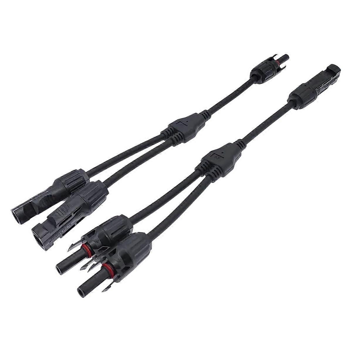 Solar Panel Connector MC4 Y Branch Adapter 1 to 2 for Parallel Connection Photovoltaic Systems