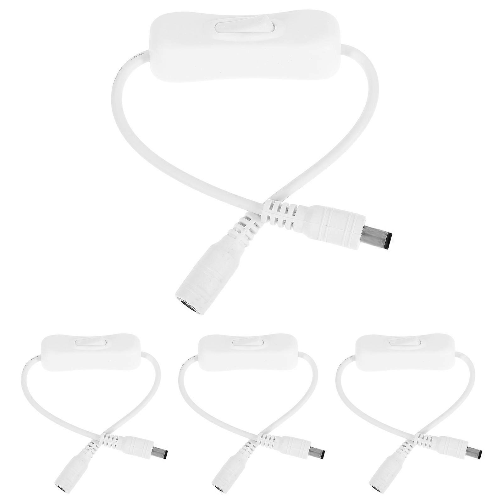 Lamp Cord Dc Switch Extension Cable for on Off Power Control 4Pcs