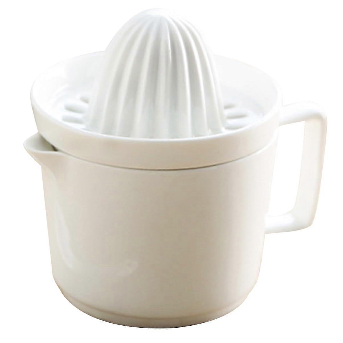 Manual Citrus Juicer Ceramic Lemon Squeezer for Maximum Juice Extraction Easy Hand Press Use