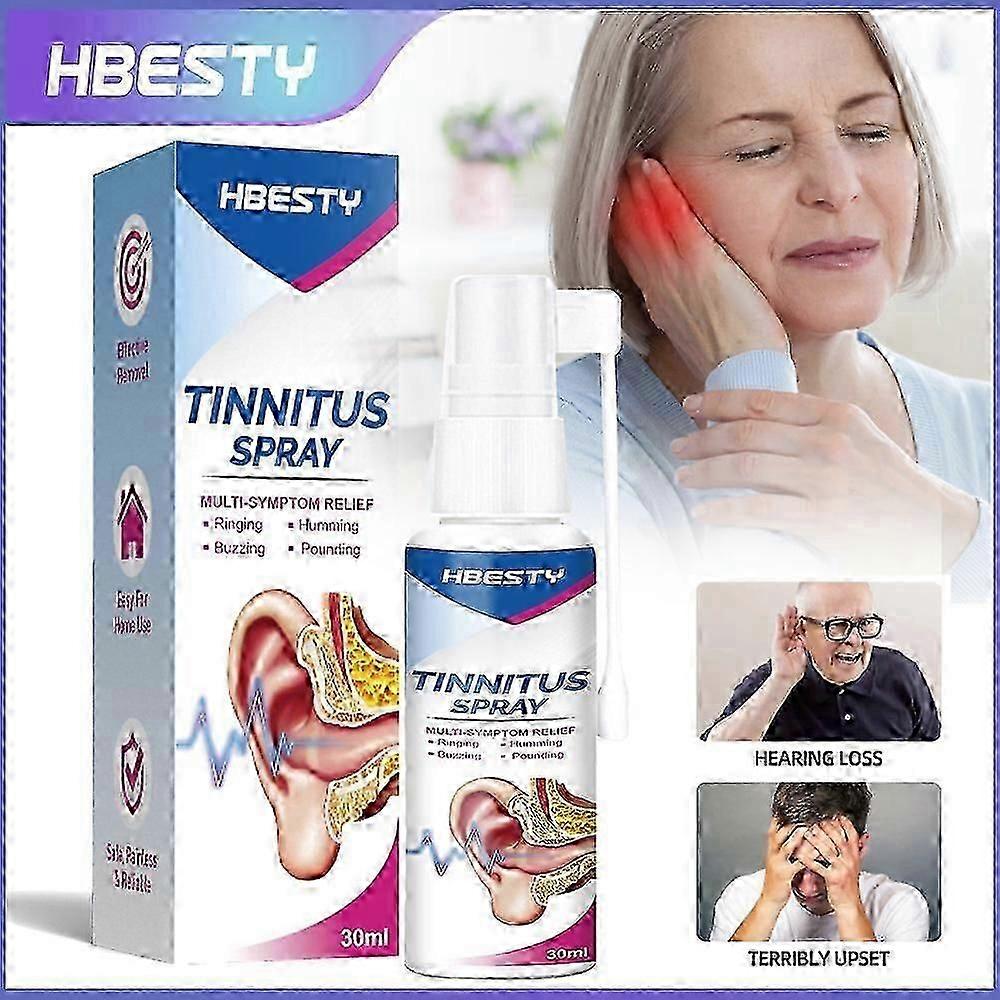 1-3X 2024 بخاخ لتخفيف طنين الأذن وقطرات الأذن لتخفيف السمع 30 مل