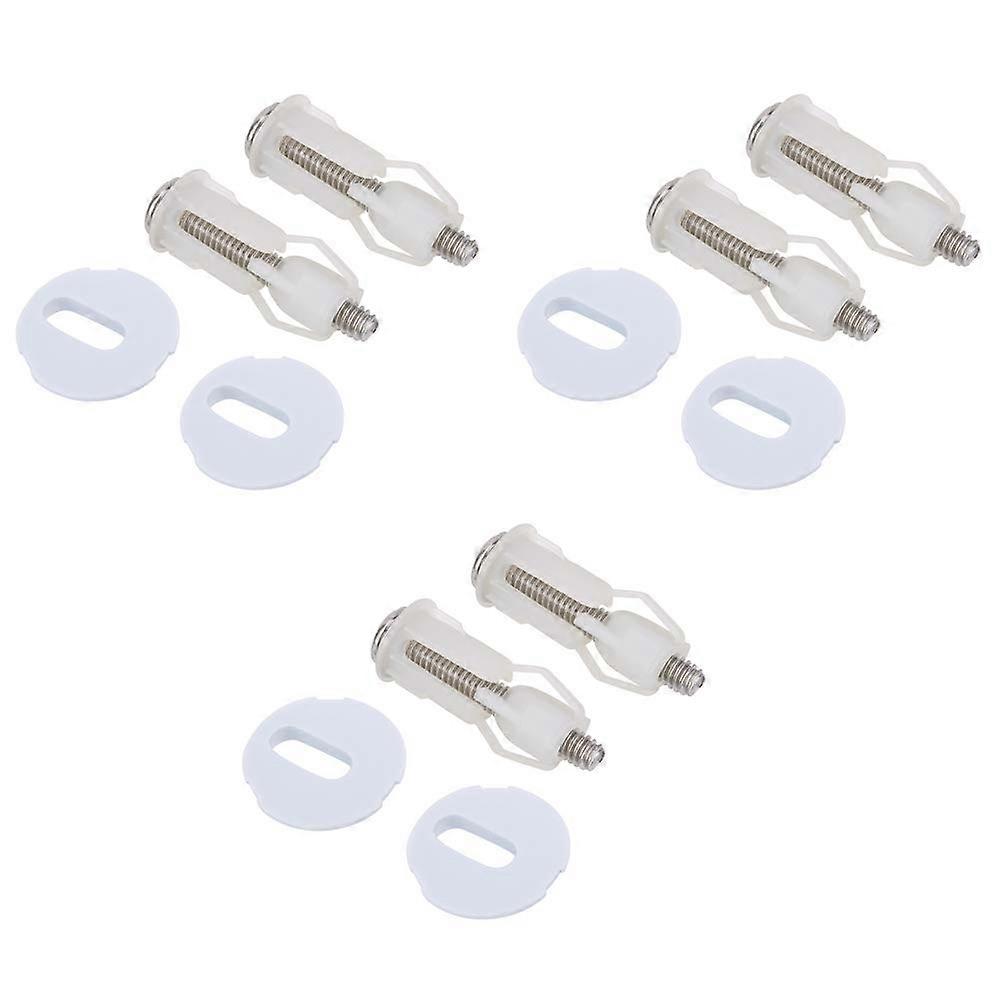 Universal Toilet Seat Fixing Kit with Durable Plastic Screws for Secure Attachment and Easy Install