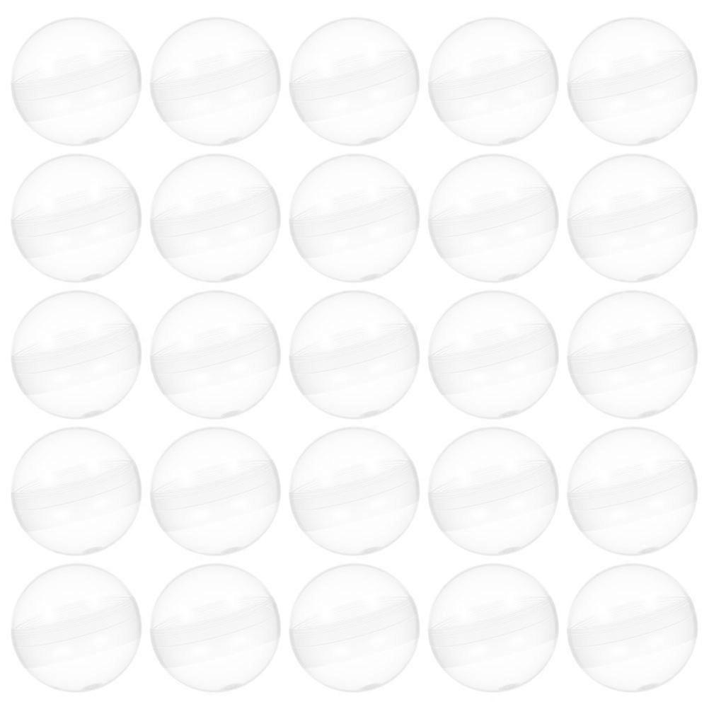Transparent Plastic Fillable Capsules for Storage 100Pcs Pack