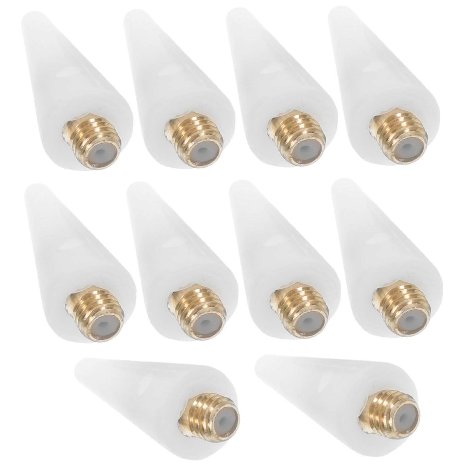 10Pcs Replacement Wax Heads Nail Rhinestone Picker Tool Dual Ended Pen for Precise Gem Placement