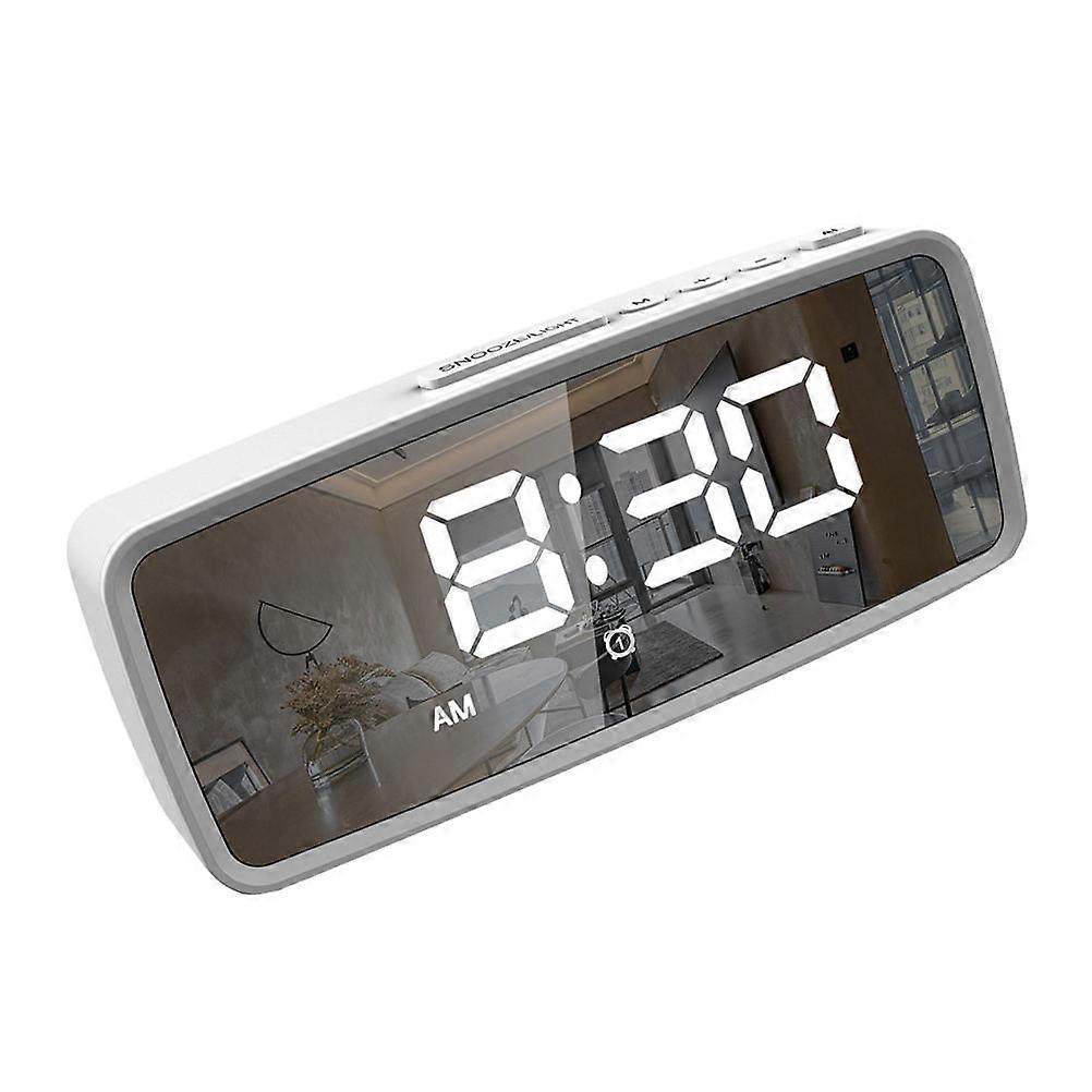 Compact Electronic Alarm Clock LED Home Bedroom Clock 1Set