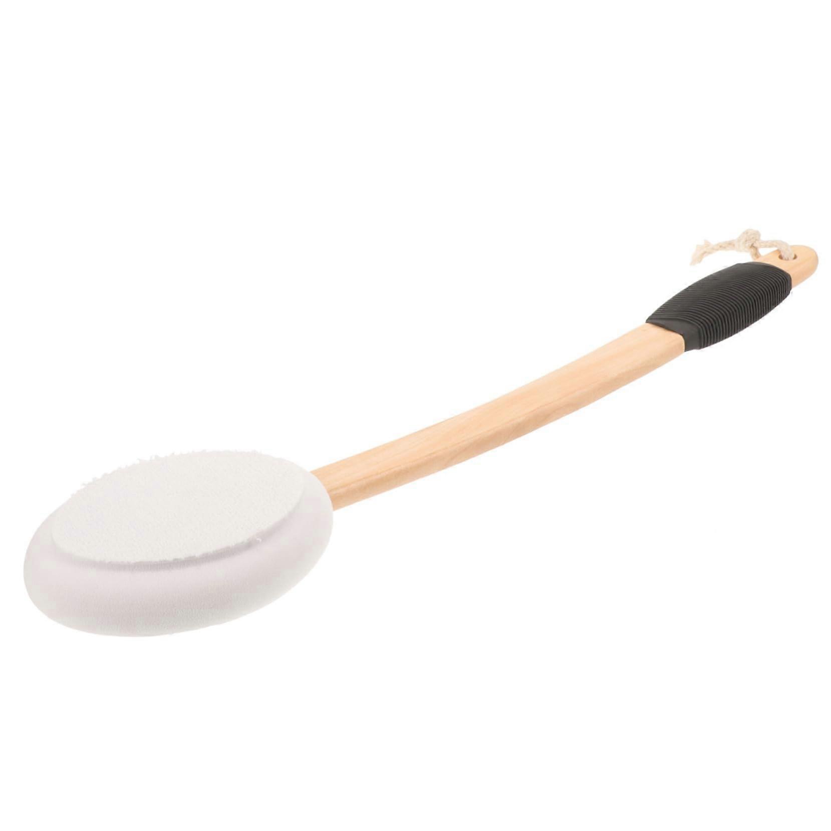 Back Scrubber with Long Handle Ergonomic Grip Shower Brush for Back Cleaning Elderly Use Blue