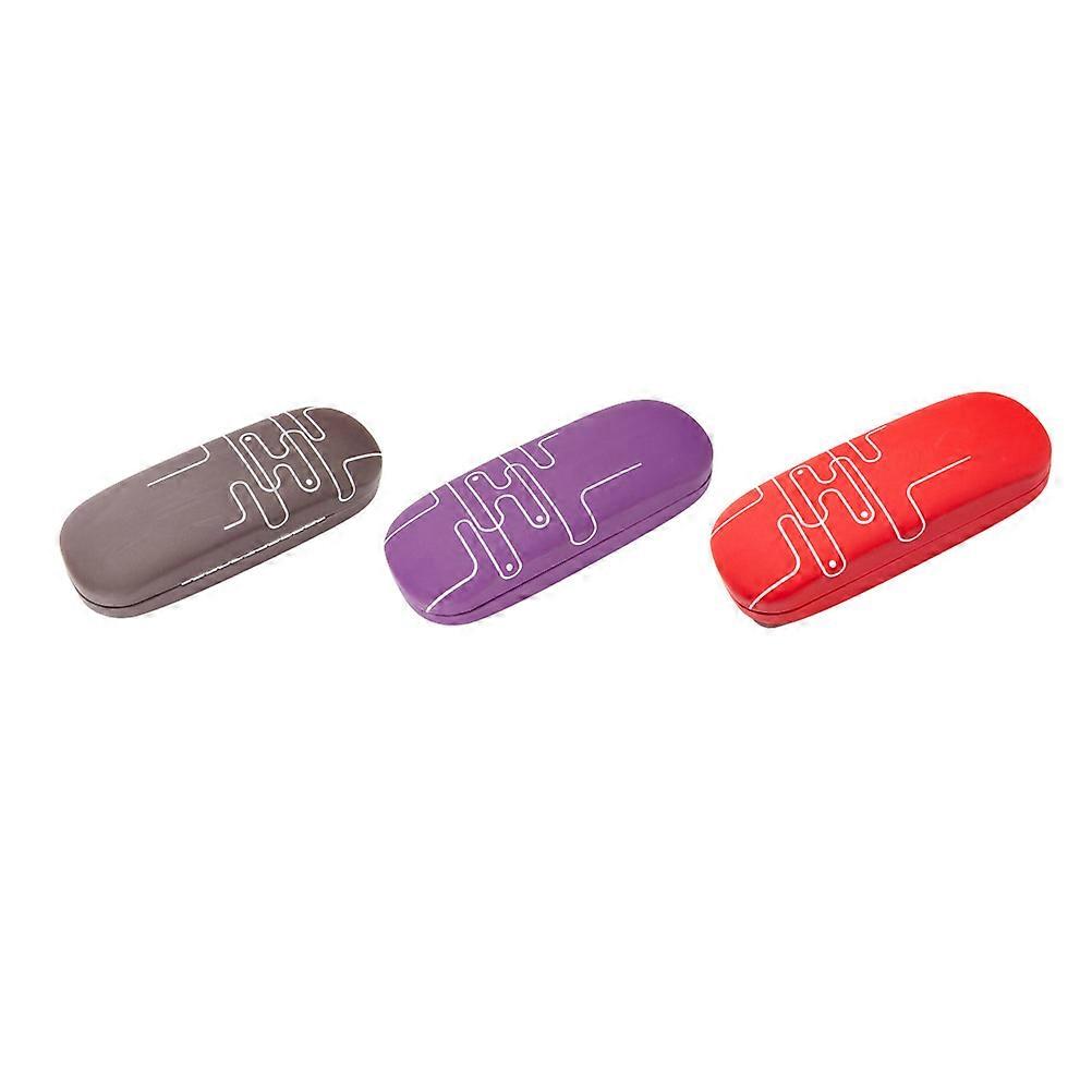 Eyeglasses Box Protective Case for Glasses Use 3Pcs Assorted