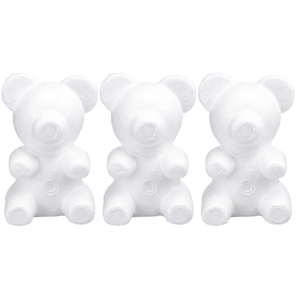 Bear Shape Desktop Decor Bear Model for Art Projects and Painting 6Pcs