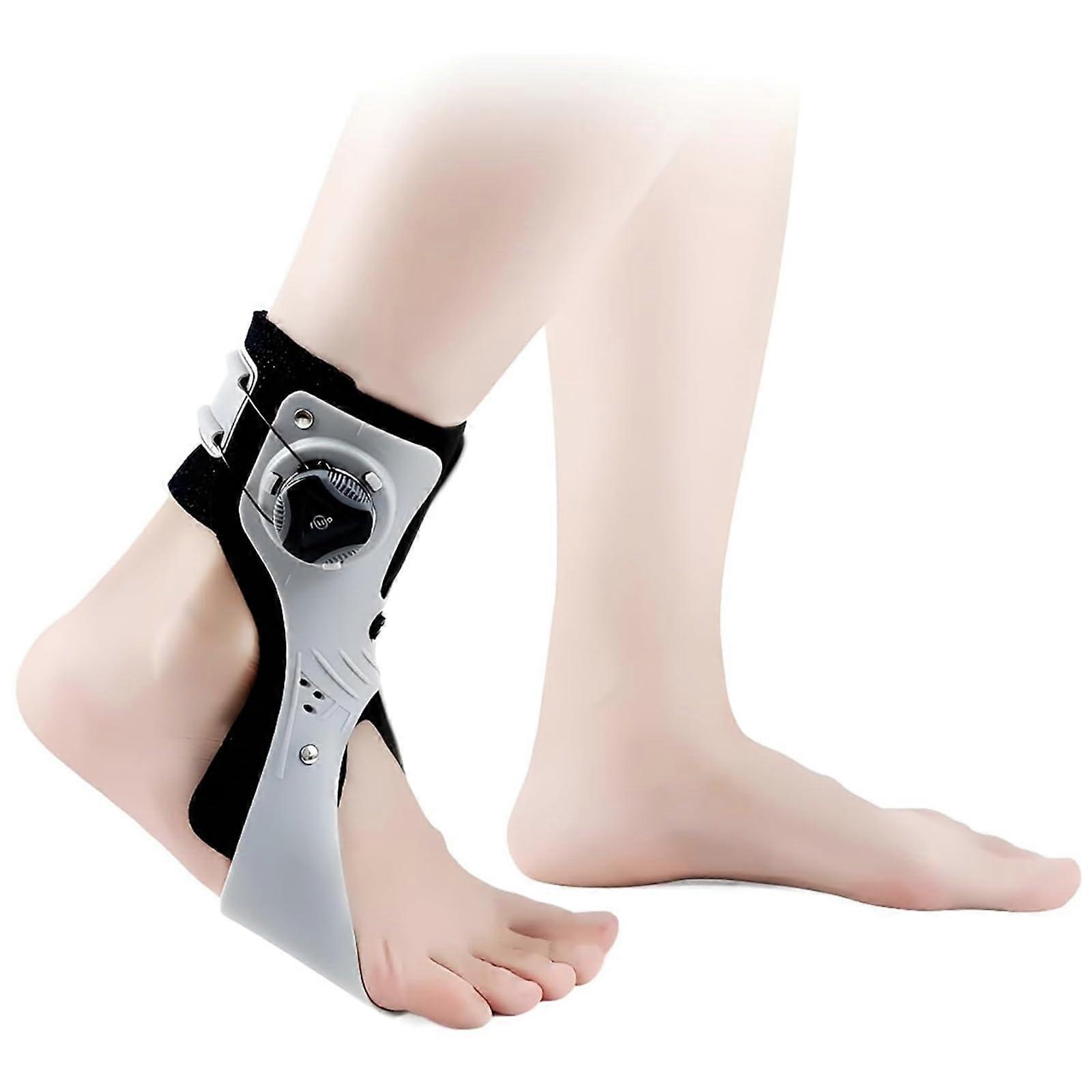 Ankle Foot Orthosis Foot Drop Brace with Triangular Support and Adjustable Strap for Left or Right Foot