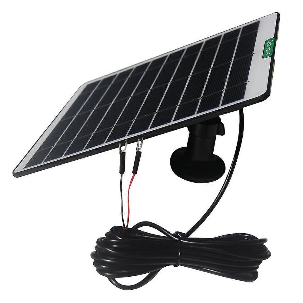 5W Solar Panel for Security Camera Outdoor Solar Panel Charger with 3m Cable and Bracket