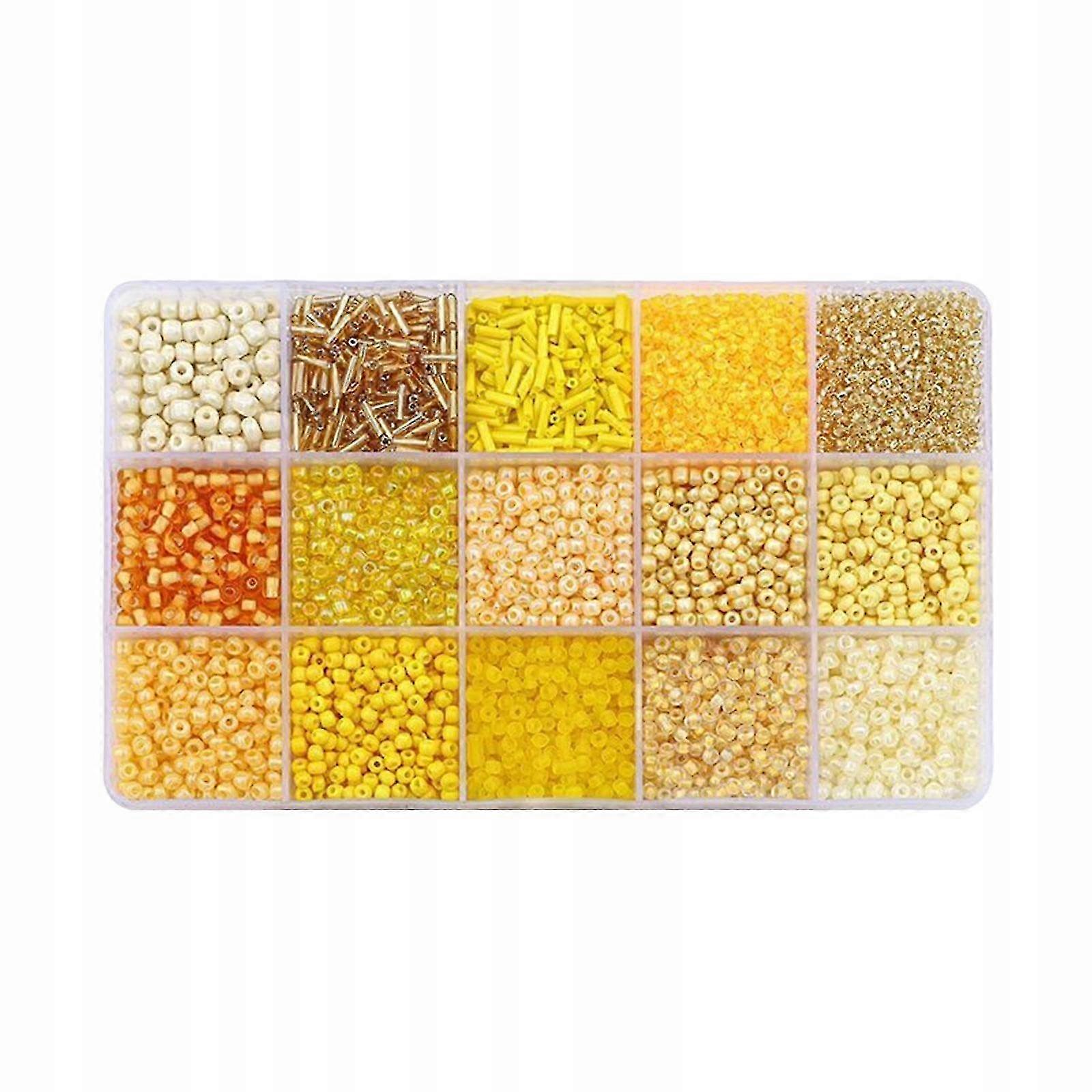 2025 Tube Beads 15 Colors Yellow