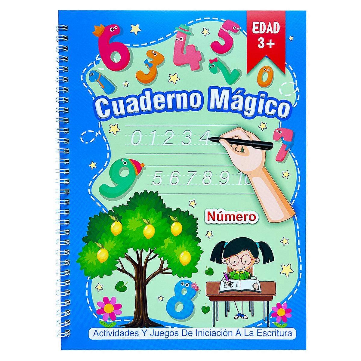 Spanish repeatable handwriting exercise book, handwriting aid tool. Essential for Kindergarten