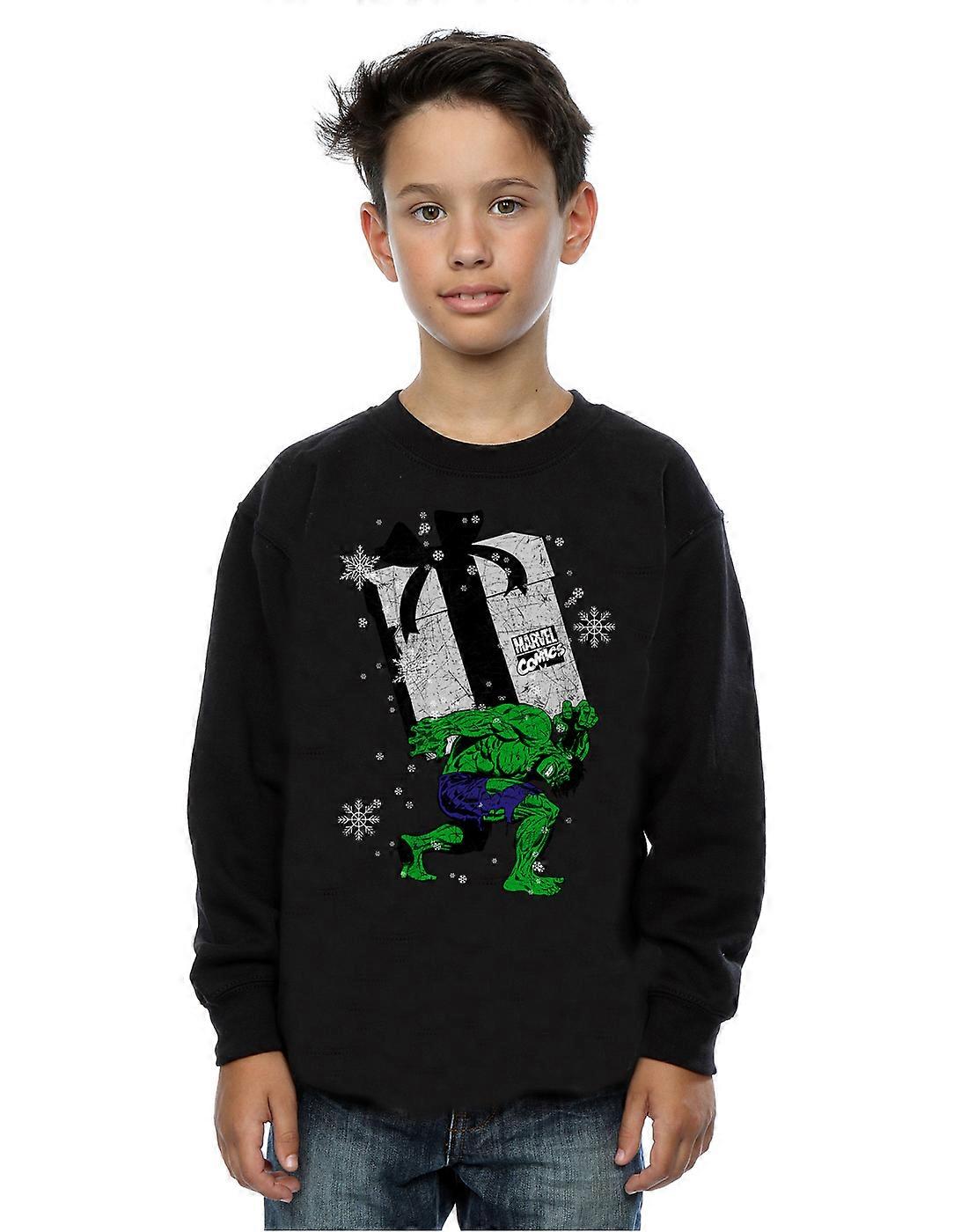 Marvel Boys Santa Hulk Sweatshirt