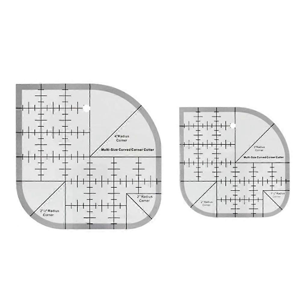 Curved Corner Cutter Ruler DIY Crafts Patchworks Sewing Ruler
