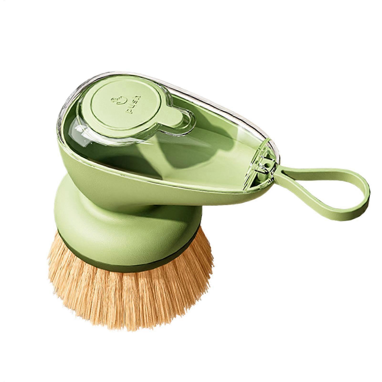 Rechargeable Dish Soap Dispenser Brush with Ergonomic Grip and Replaceable Head for Kitchen
