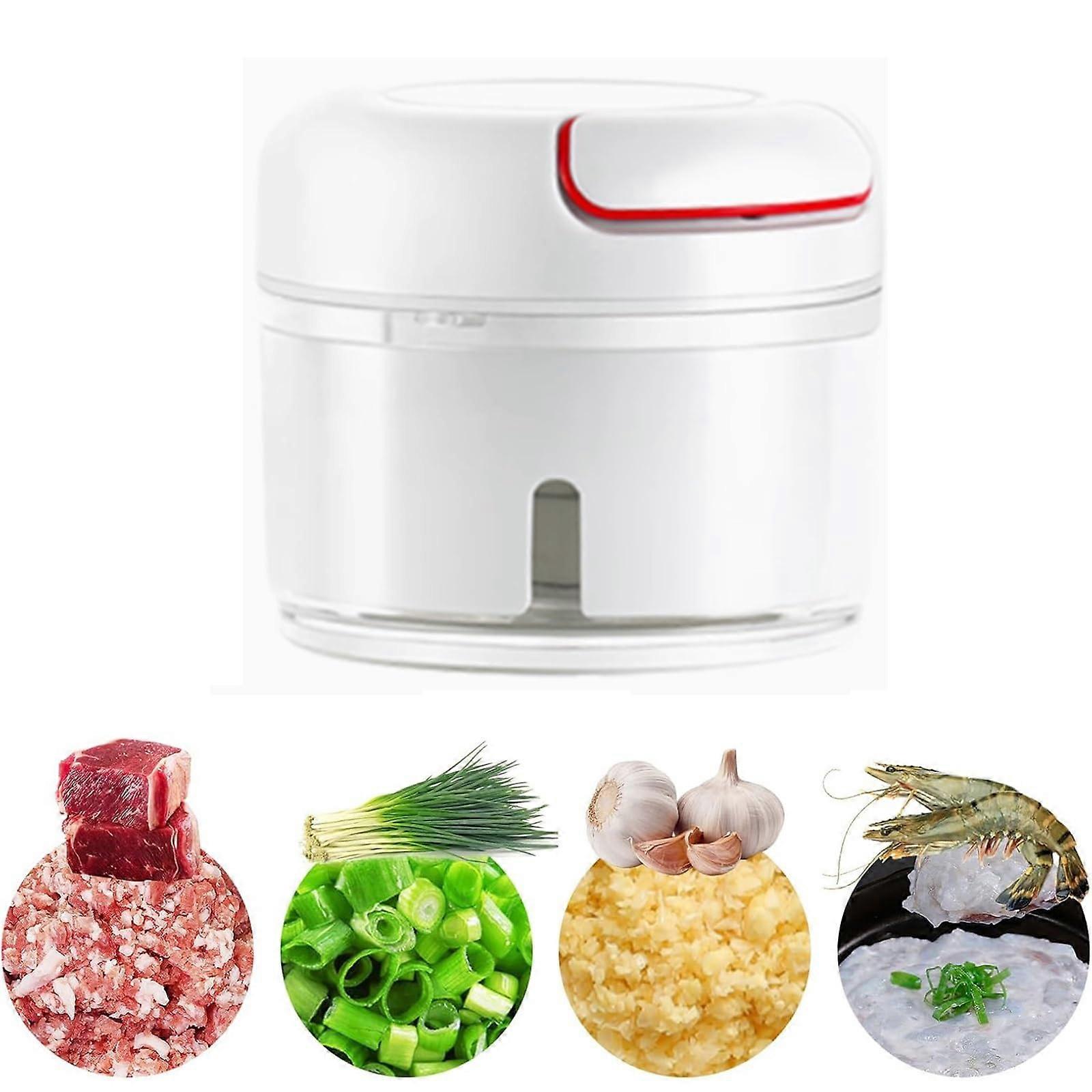 Manual Food Chopper Garlic Mincer 170ml Easy Pull String Vegetable Cutter for Kitchen and Camping Ref:9538