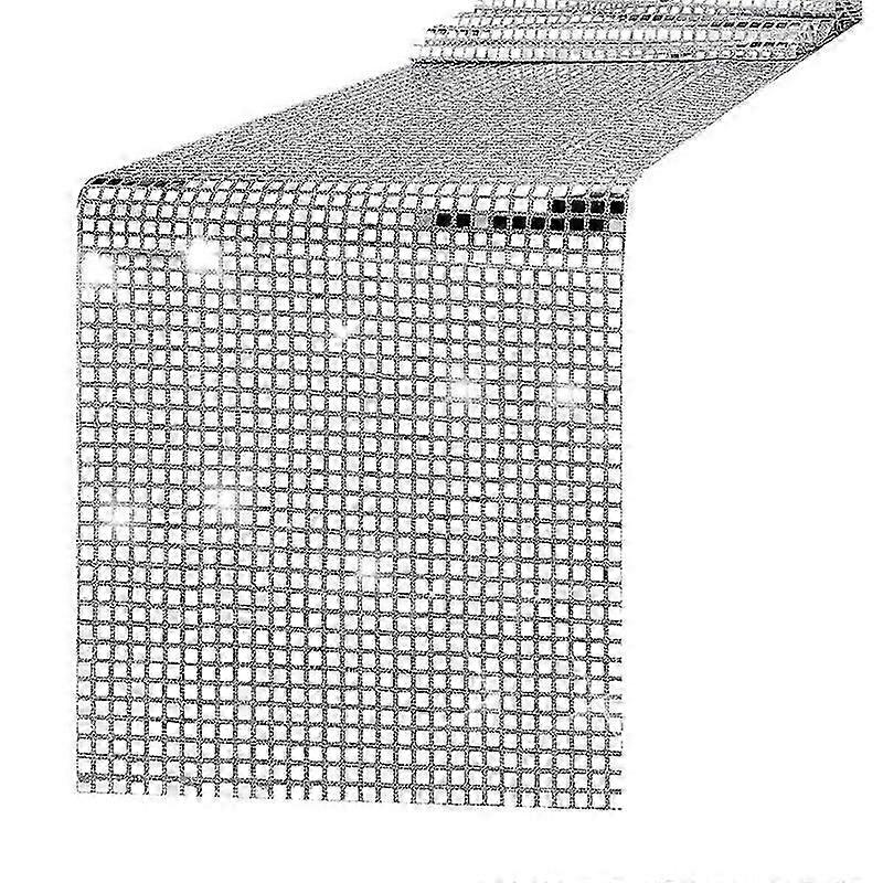 Disco Party Table Runner Mirror Silver for Disco Dance Party Wedding
