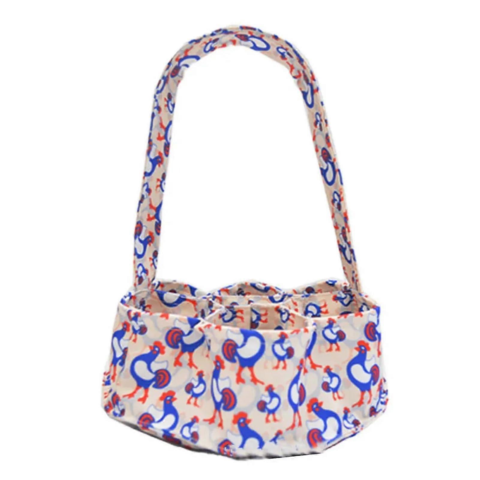 Large Egg Gathering Apron with Deep Pockets, Durable Canvas Egg Collection Bag for Farm Fresh Eggs