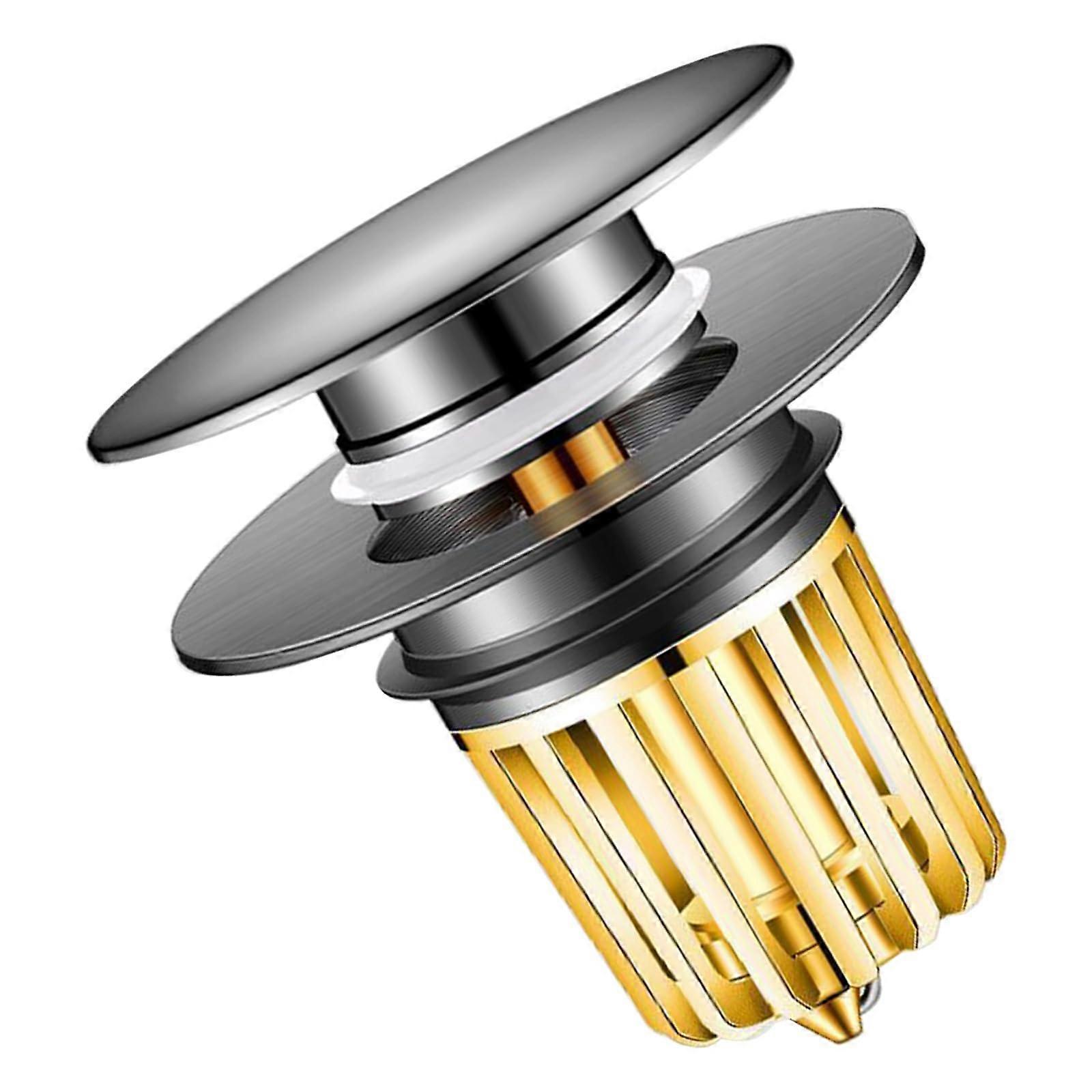 Copper Sink Drain Stopper with AntiClogging Kitchen Strainer for Bathroom and Wash Basin
