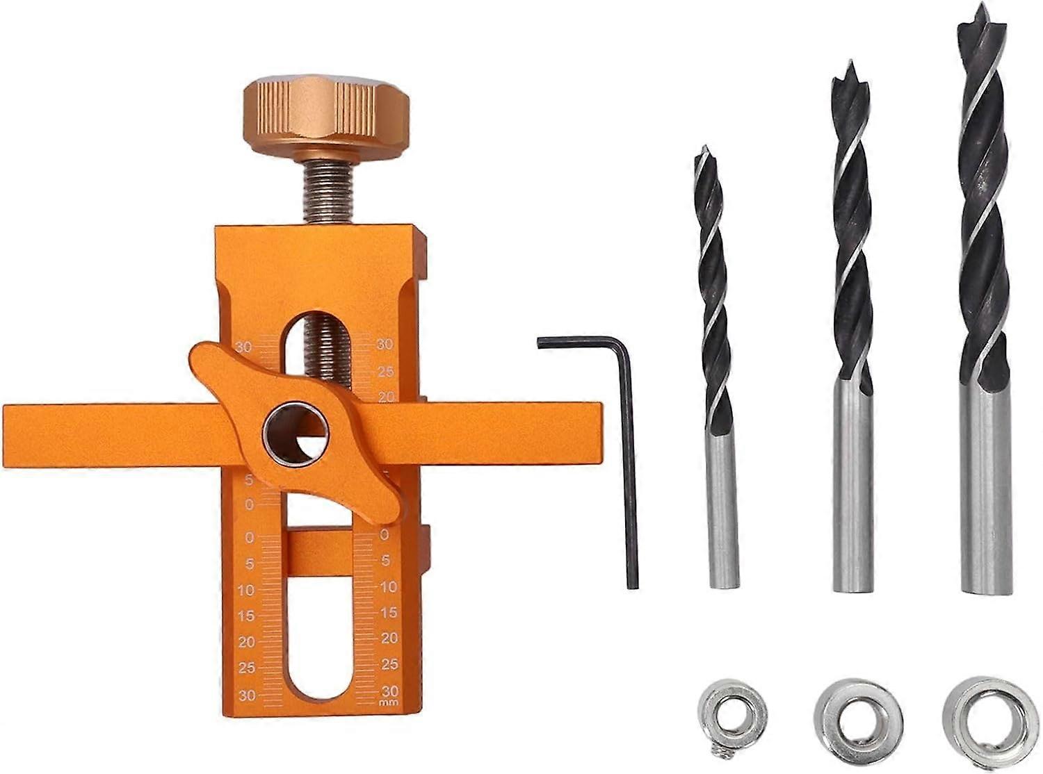 Adjustable Cabinet Door Installation Tool with Dual Function and Precise Drilling Scale