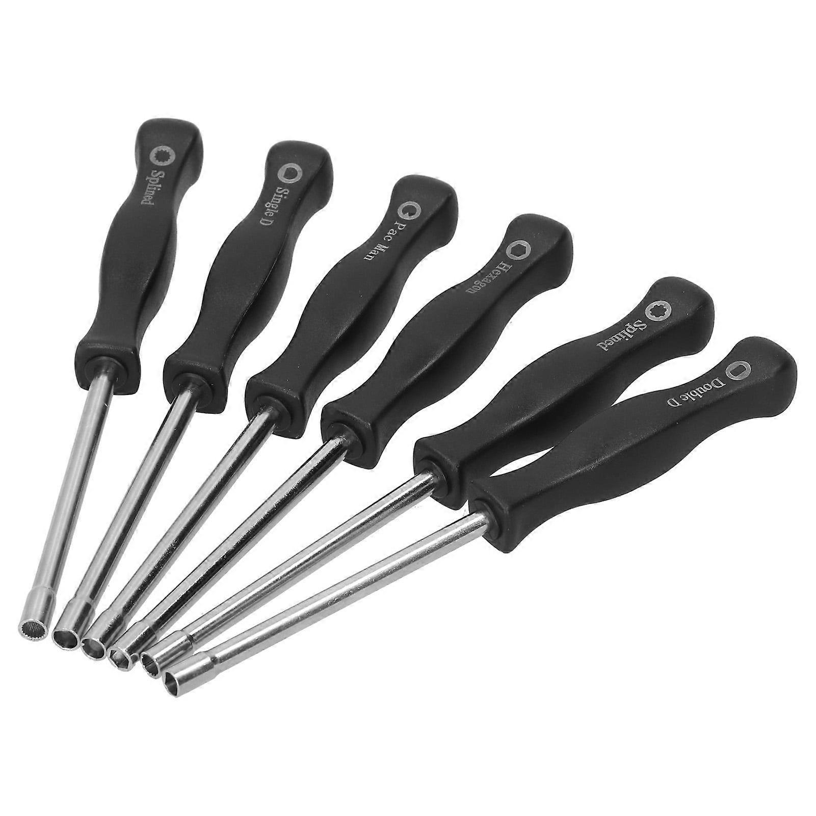 6PCS/Set Carburetor Adjustment Tool Kit Carburetor Adjustment Screwdriver Garden