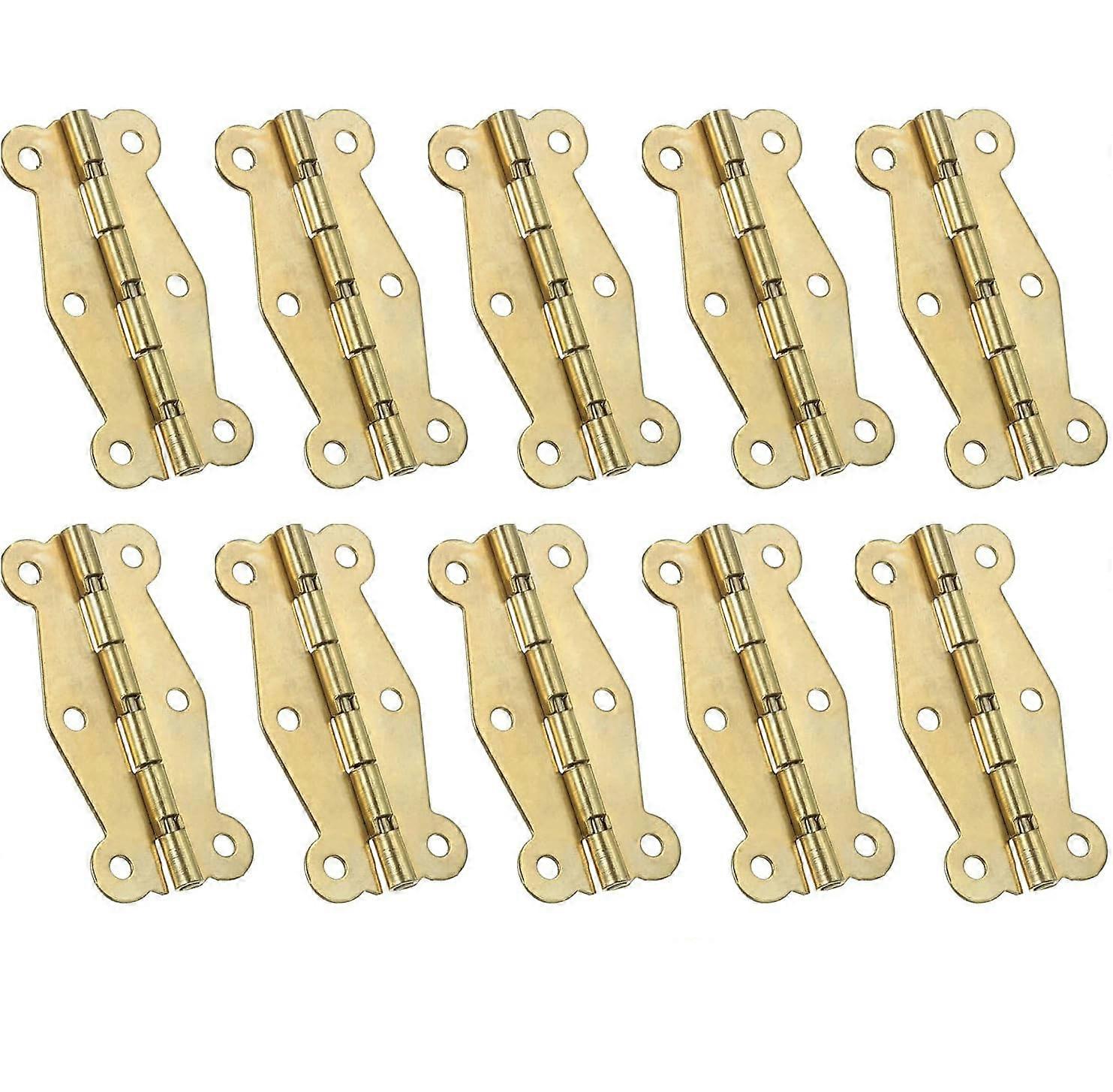 Small retro mini box hinges, 10 pieces