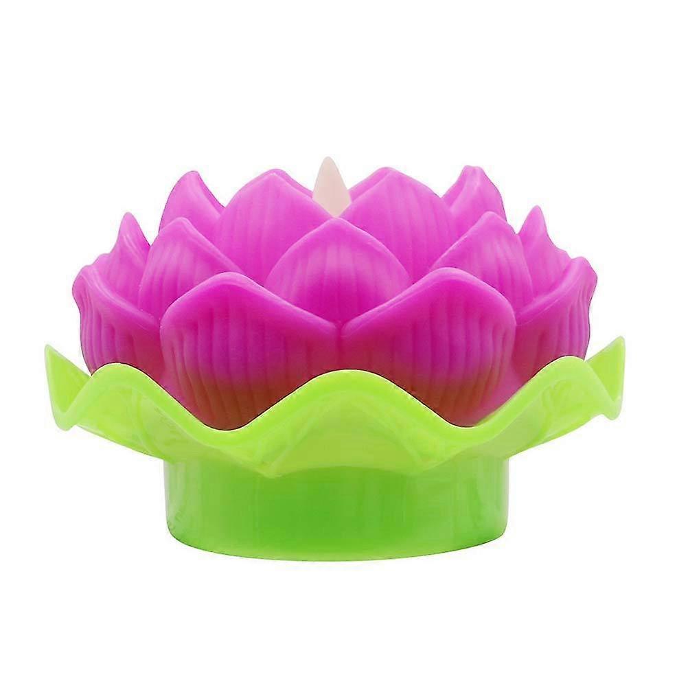 Electronic Lotus Light Plastic Lotus Lamp for Decoration