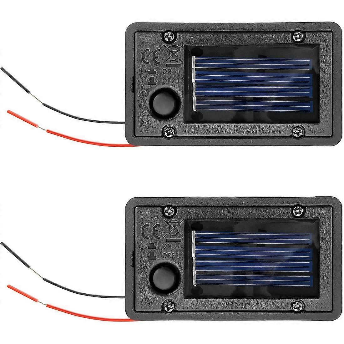 2Pcs Battery Box, Solar Lantern Light Replacement Parts Top